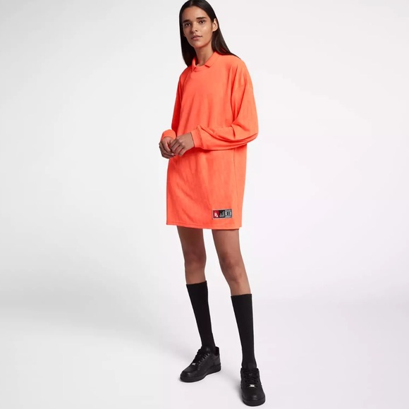 NEW Nike nikelab top Dress mini sporty long sleeve neon - Picture 2 of 8